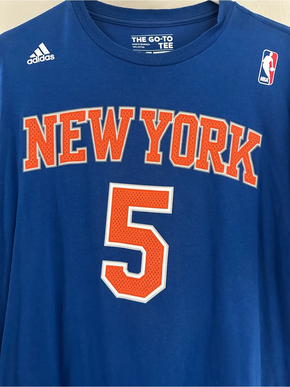 🏀 KNICKS New York - KIDD #5 (Basketball Tee) - Adidas Royal Blue (NEW)
